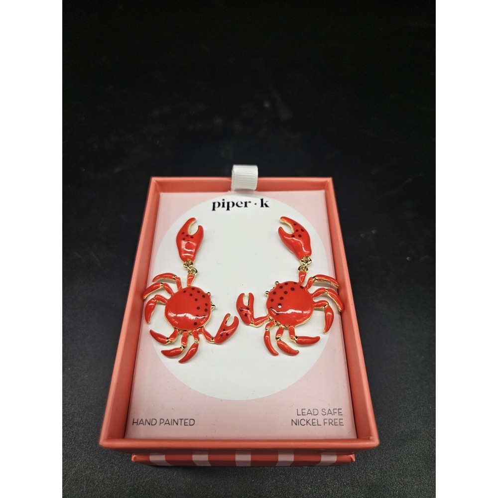 Piper K Crab‎ Dangle Earrings